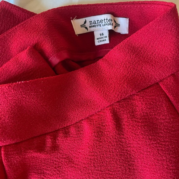 Nanette Lepore Wide Leg Crepe Pants 14 - Picture 2 of 3